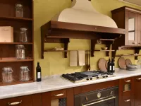 Cucina Casale classica noce ad isola Berloni cucine