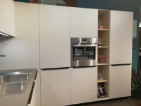 Cucina Cesar cucine moderna con penisola grigio in laminato opaco Ariel 