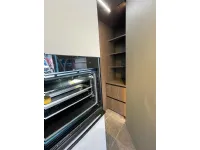 Cucina Cesar moderna ad angolo tortora in laminato opaco Maxima 2.2
