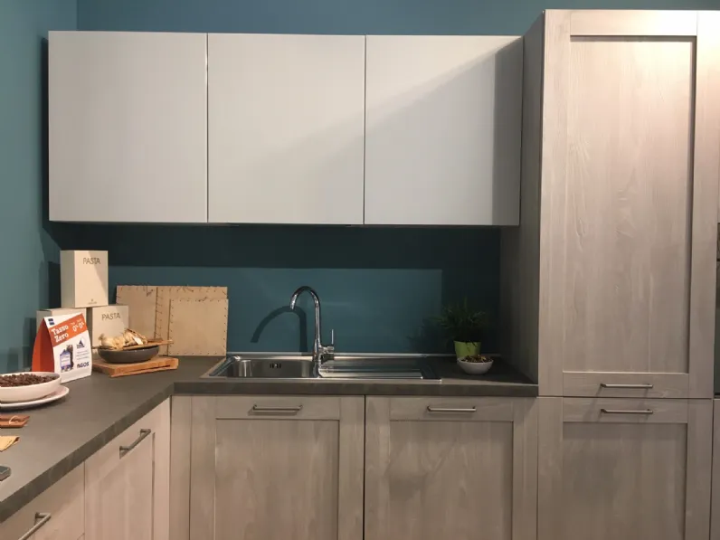 Cucina City-aliant moderna rovere chiaro ad angolo Stosa cucine