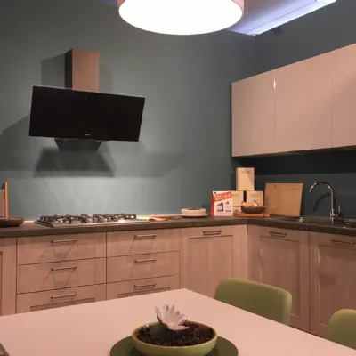 Cucina City-aliant moderna rovere chiaro ad angolo Stosa cucine