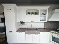 Cucina ad angolo in legno bianca Asolo a prezzo ribassato