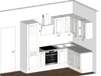 CUCINA ad angolo Aran Ylenia SCONTATA 55%