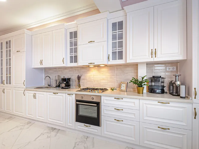 Scopri la Cucina Artigianale lineare Mobilike Ellen scontata del 30%!