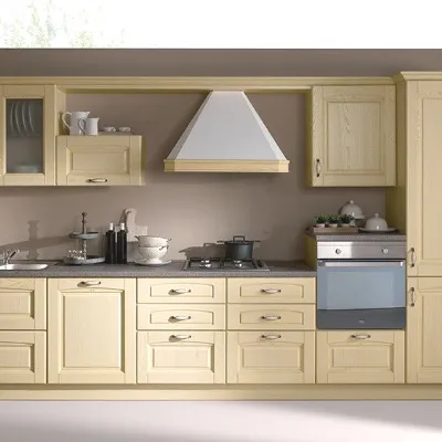 Cucina lineare in laminato materico altri colori Bea 390 a prezzo ribassato