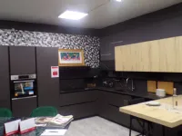 Cucina grigia design con penisola Mobilegno Cloe a soli 5990 Euro