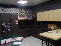 Cucina grigia design con penisola Mobilegno Cloe a soli 5990 Euro