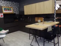 Cucina grigia design con penisola Mobilegno Cloe a soli 5990 Euro