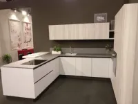 Cucina Cloe legno moderna rovere chiaro con penisola Arredo3