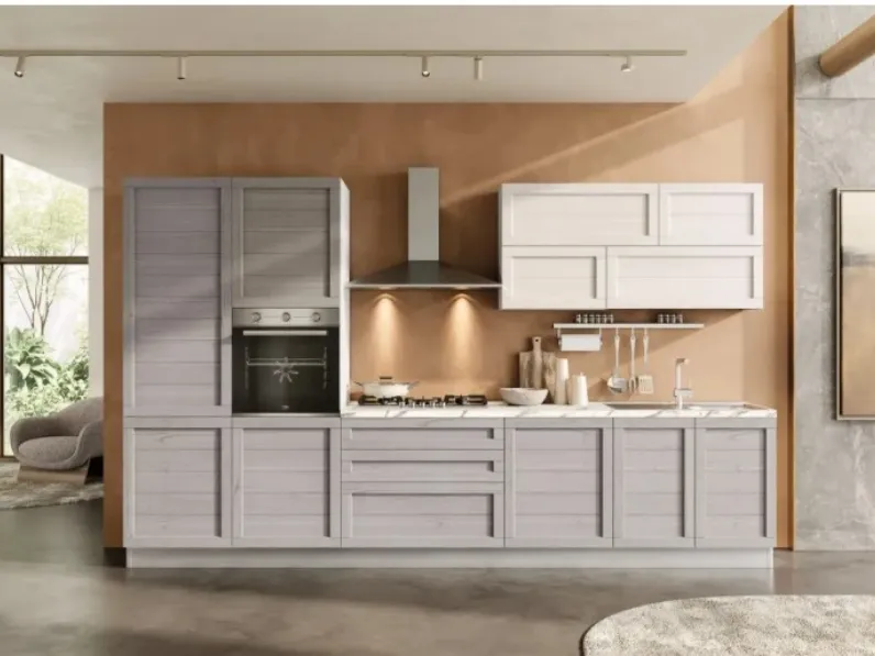 Cucina a PREZZI OUTLET in laccata opaco Artigianale -50%