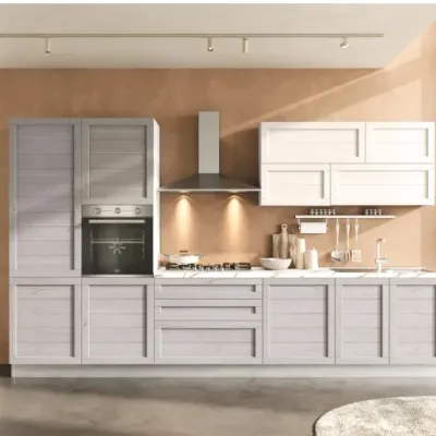 Cucina Collez giove e inglese grigia Artigianale lineare scontata 50%