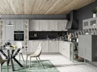 Cucina Colombini casa moderna ad angolo grigio in legno Julian