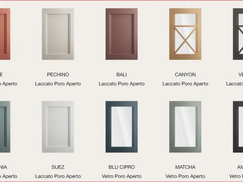 Cucina con isola Arredo3 Cucina frida composizione 6 SCONTATA 40%