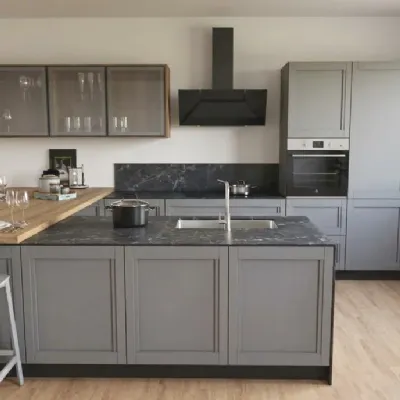 Cucina con isola Arredo3 Cucina frida composizione 6 SCONTATA 40%
