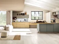 Cucina altri colori moderna con isola Arrex Zenzero a soli 4375