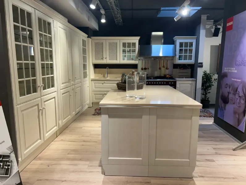 Cucina Baltimora classica altri colori Scavolini con isola scontata 71%