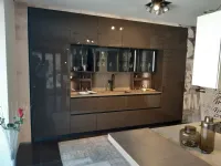Cucina con isola in laccata lucido altri colori Logia l40 a prezzo ribassato