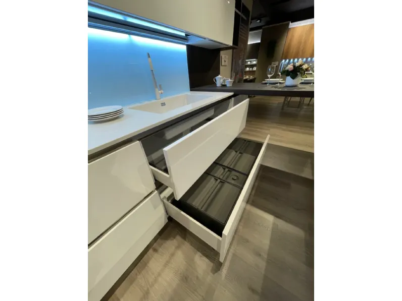 Cucina Oyster con isola Veneta Cucine con uno sconto imperdibile