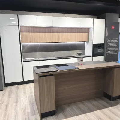 CUCINA con isola Febal Febal origina laccata gres SCONTATA 61%