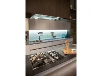 Cucina con isola in laccata opaco a prezzo ribassato 50%