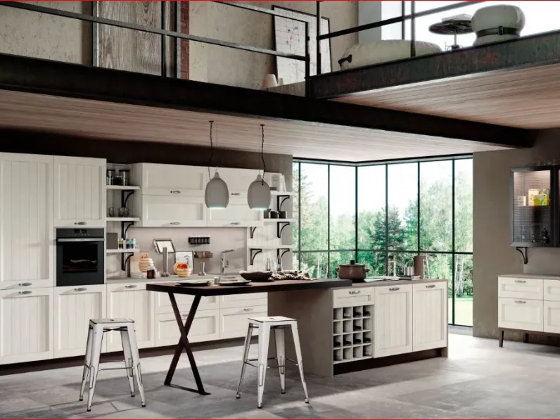 Cucina con isola moderna bianca Arredo3 Frida 3 a soli 10400 Euro