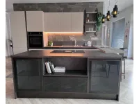 Cucina con isola industriale tortora Scavolini Diesel open workshop a soli 15000 Euro