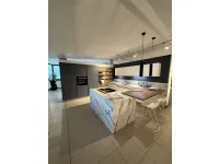 Cucina bianca moderna con isola Kal Arredo3 a soli 13391 Euro