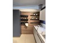 Cucina Arredo3 moderna con isola bianca in laminato materico Kal
