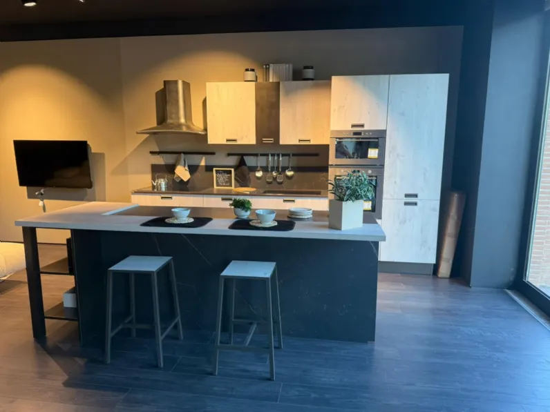 Cucina a PREZZI OUTLET in melaminico Creo -50%