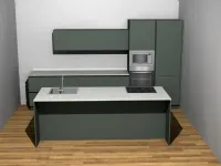 Cucina con isola in melaminico altri colori Time a prezzo ribassato