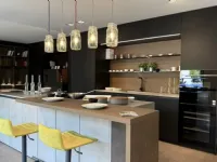 Cucina antracite moderna con isola Aliant Stosa a soli 21800 Euro