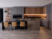 CUCINA con isola Diotti.com Alux 01 outlet SCONTATA 50%