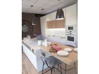 Cucina con isola moderna bianca Gentili group Time monolaccato opaco a soli 14800 Euro