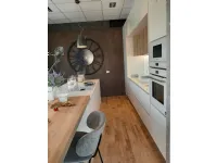 Cucina con isola moderna bianca Gentili group Time monolaccato opaco a soli 14800 Euro