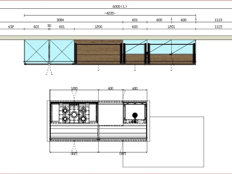 Cucina Arredo3 Asia PREZZO OUTLET scontata 40%