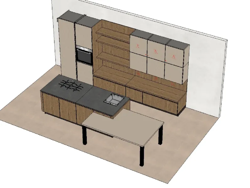 Cucina Arredo3 Asia PREZZO OUTLET scontata 40%