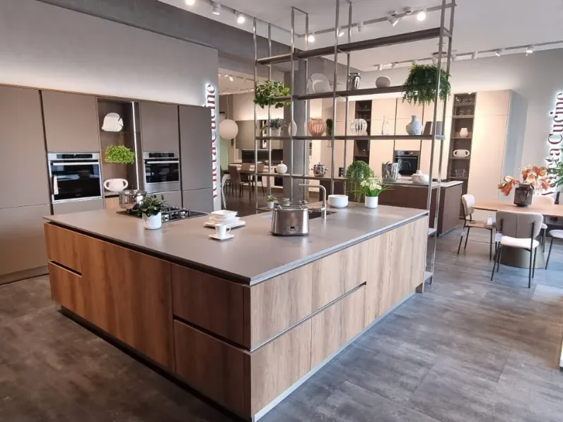 Cucina modello Av 201 cucina oyster leccio Veneta cucine PREZZO SCONTATO 53%