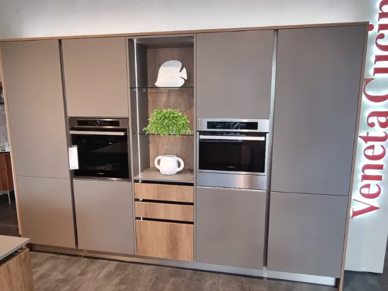 Cucina modello Av 201 cucina oyster leccio Veneta Cucine PREZZO SCONTATO 53%