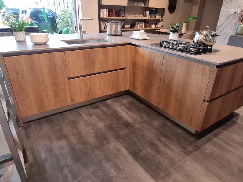 Cucina modello Av 201 cucina oyster leccio Veneta Cucine PREZZO SCONTATO 53%