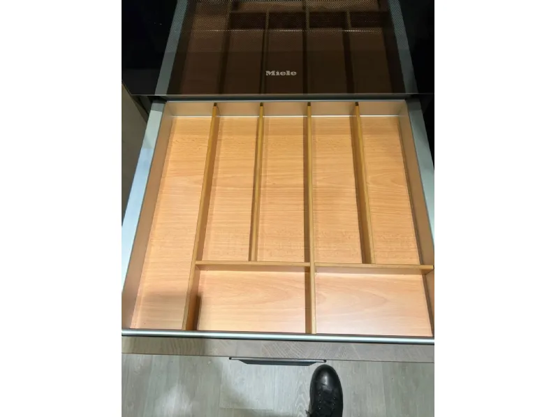 Cucina rovere chiaro industriale con isola Diesel social kitchen Scavolini a soli 14000