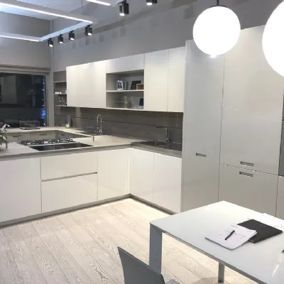 CUCINA con penisola Aster cucine Atelier SCONTATA 41%