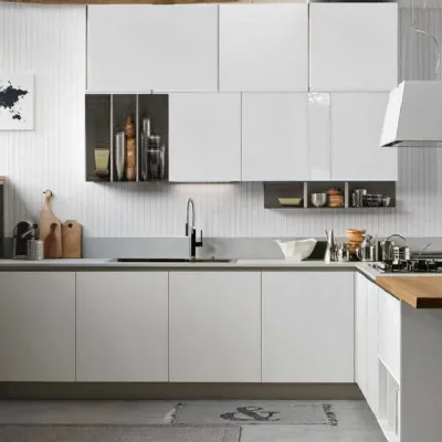 Cucina con penisola  cucina infinita con penisola Nuovi mondi cucine con uno sconto del 48%