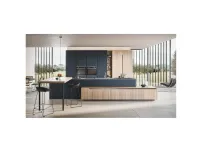 Cucina Dibiesse design con penisola altri colori in laminato materico Lesmo