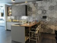 Cucina a prezzo ribassato con penisola design Miton  Miton