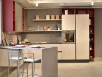 Cucina con penisola Erika Aran cucine con un ribasso vantaggioso