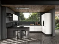 Cucina a prezzo ribassato con penisola moderna Zenit Essebi