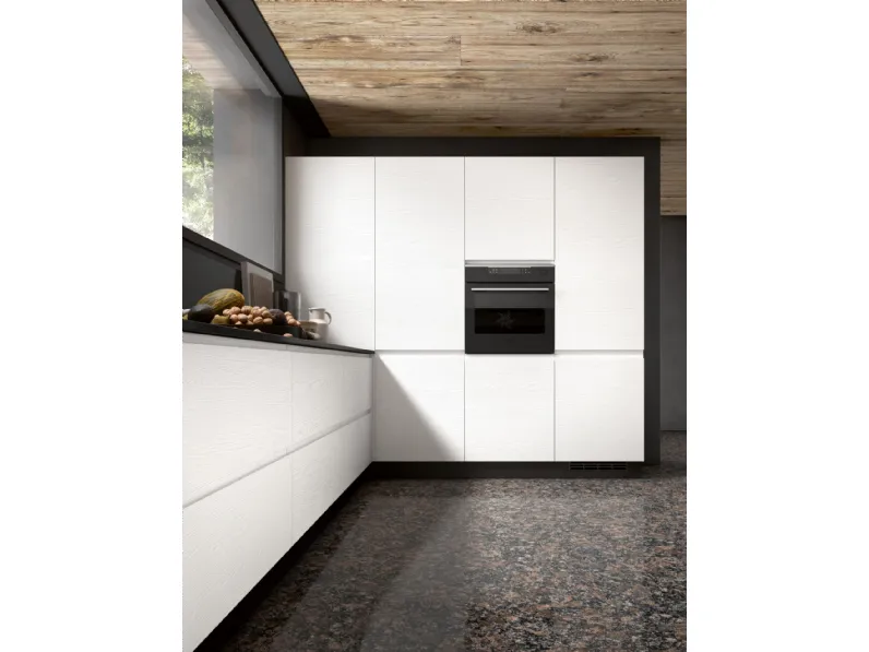 Cucina con penisola moderna bianca Essebi Zenit a soli 13526 Euro
