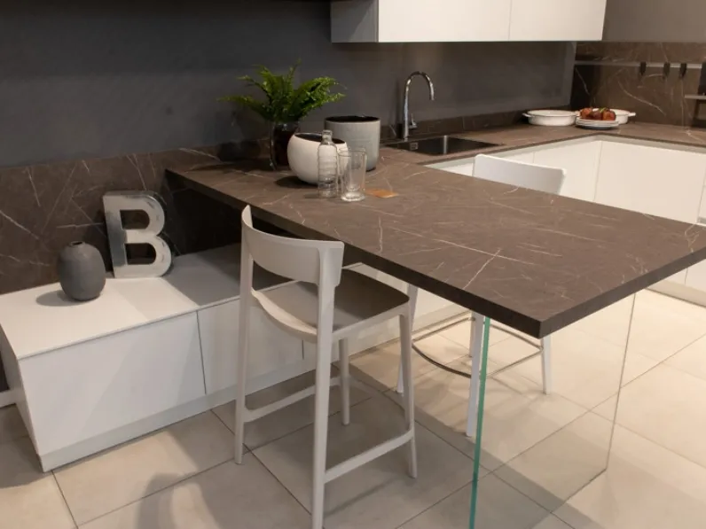 CUCINA Scavolini con penisola Evolution SCONTATA 50%