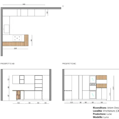 Cucina Lube cucine Luna OFFERTA OUTLET sconto 62% 