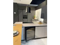 Cucina grigio moderna con penisola Time/kal Arredo3 a soli 15890